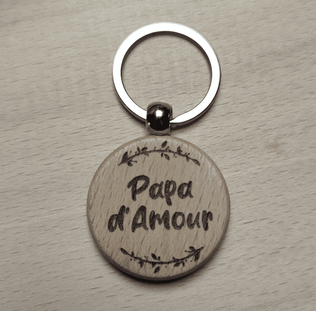 Porte clé rond
